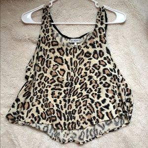 Leopard crop top